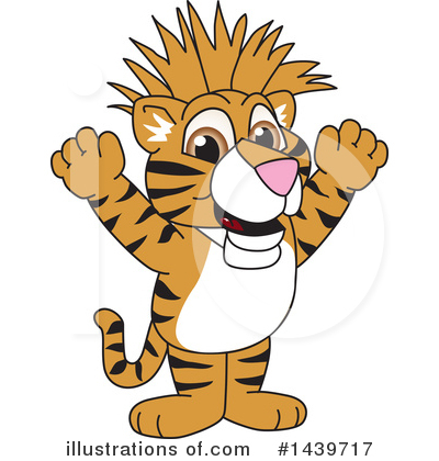 Royalty-Free (RF) Tiger Cub Mascot Clipart Illustration by Mascot Junction - Stock Sample #1439717