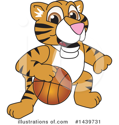 Royalty-Free (RF) Tiger Cub Mascot Clipart Illustration by Mascot Junction - Stock Sample #1439731