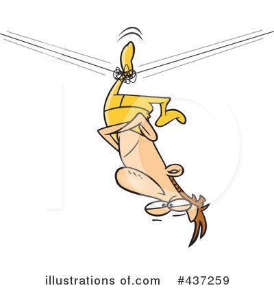 Royalty-Free (RF) Tight Rope Clipart Illustration by toonaday - Stock Sample #437259