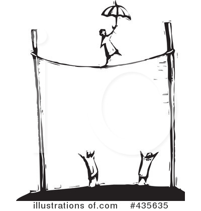 Royalty-Free (RF) Tightrope Clipart Illustration by xunantunich - Stock Sample #435635