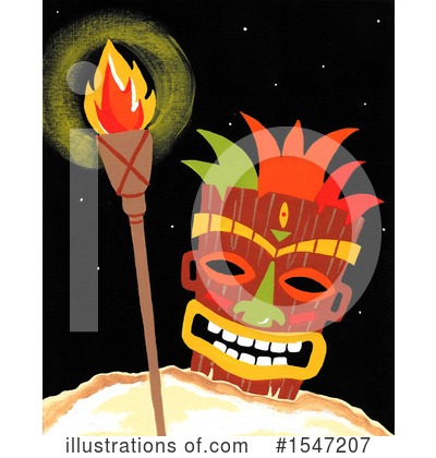 Royalty-Free (RF) Tiki Clipart Illustration by LoopyLand - Stock Sample #1547207