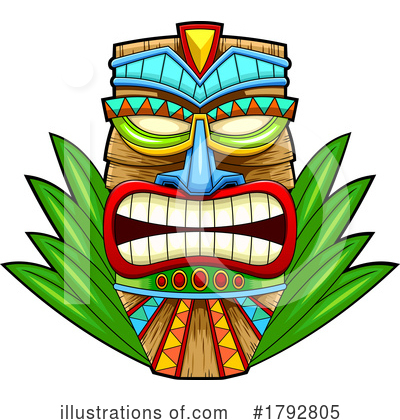 Royalty-Free (RF) Tiki Clipart Illustration by Hit Toon - Stock Sample #1792805