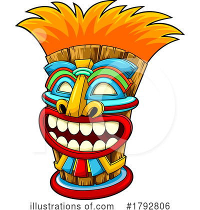 Royalty-Free (RF) Tiki Clipart Illustration by Hit Toon - Stock Sample #1792806