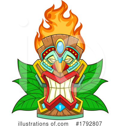 Royalty-Free (RF) Tiki Clipart Illustration by Hit Toon - Stock Sample #1792807