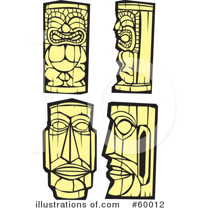 Royalty-Free (RF) Tiki Clipart Illustration by xunantunich - Stock Sample #60012