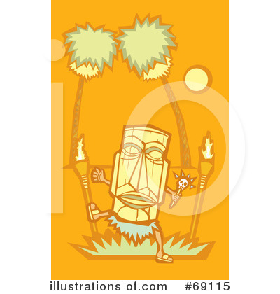 Royalty-Free (RF) Tiki Clipart Illustration by xunantunich - Stock Sample #69115