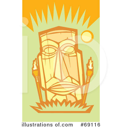 Royalty-Free (RF) Tiki Clipart Illustration by xunantunich - Stock Sample #69116