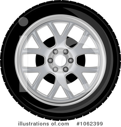 Royalty-Free (RF) Tire Clipart Illustration by Vector Tradition SM - Stock Sample #1062399