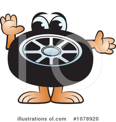 Royalty-Free (RF) Tire Clipart Illustration by Lal Perera - Stock Sample #1078920