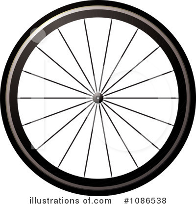 Royalty-Free (RF) Tire Clipart Illustration by michaeltravers - Stock Sample #1086538