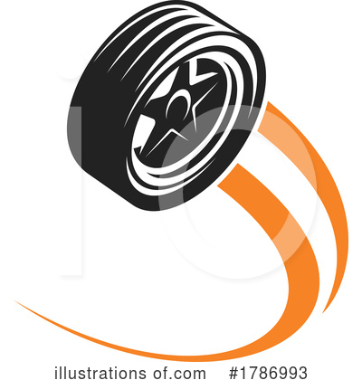 Royalty-Free (RF) Tire Clipart Illustration by Vector Tradition SM - Stock Sample #1786993