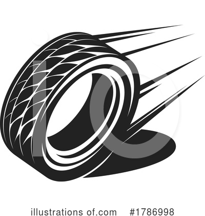 Royalty-Free (RF) Tire Clipart Illustration by Vector Tradition SM - Stock Sample #1786998
