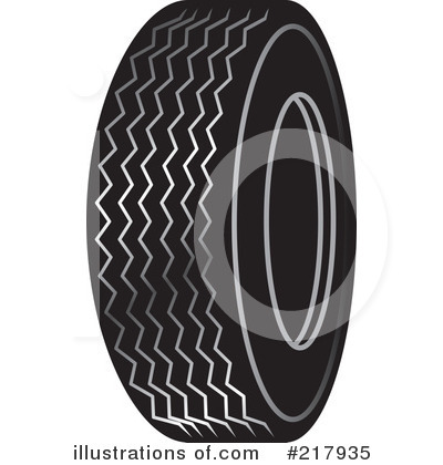 Royalty-Free (RF) Tire Clipart Illustration by Lal Perera - Stock Sample #217935