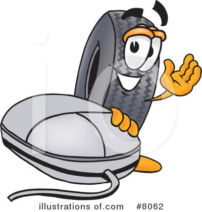 Royalty-Free (RF) Tire Clipart Illustration by Mascot Junction - Stock Sample #8062