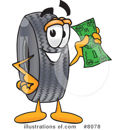 Tire Clipart #8078 by Mascot Junction