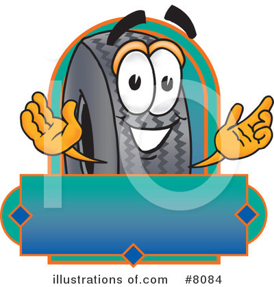 Royalty-Free (RF) Tire Clipart Illustration by Mascot Junction - Stock Sample #8084