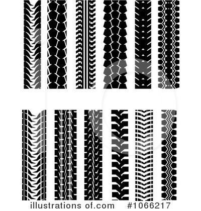 Royalty-Free (RF) Tire Tracks Clipart Illustration by Vector Tradition SM - Stock Sample #1066217