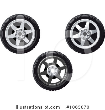 Royalty-Free (RF) Tires Clipart Illustration by Vector Tradition SM - Stock Sample #1063070