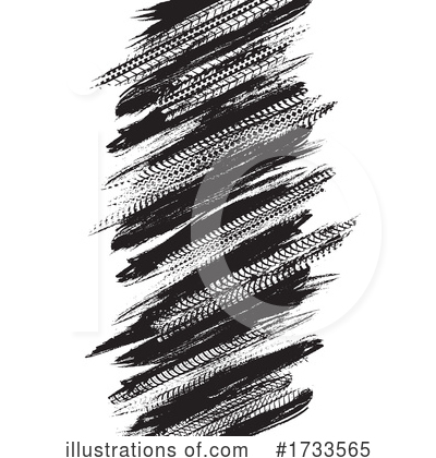 Tread Marks Clipart #1733565 by Vector Tradition SM