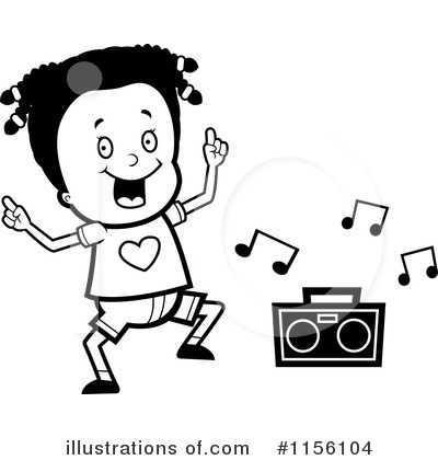 Royalty-Free (RF) Tisha Girl Character Clipart Illustration by Cory Thoman - Stock Sample #1156104