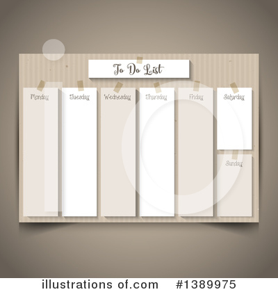 To Do List Clipart #1389975 by KJ Pargeter