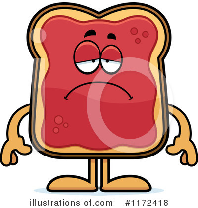 Royalty-Free (RF) Toast And Jam Clipart Illustration by Cory Thoman - Stock Sample #1172418