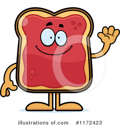 Royalty-Free (RF) Toast And Jam Clipart Illustration by Cory Thoman - Stock Sample #1172423