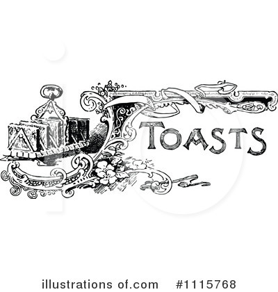 Royalty-Free (RF) Toast Clipart Illustration by Prawny Vintage - Stock Sample #1115768