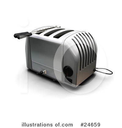 Royalty-Free (RF) Toaster Clipart Illustration by KJ Pargeter - Stock Sample #24659