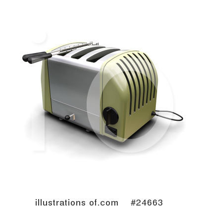 Royalty-Free (RF) Toaster Clipart Illustration by KJ Pargeter - Stock Sample #24663
