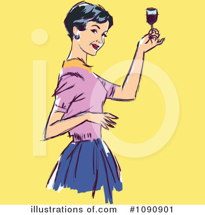 Royalty-Free (RF) Toasting Clipart Illustration by brushingup - Stock Sample #1090901