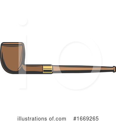 Tobacco Pipe Clipart #1669265 by Vector Tradition SM