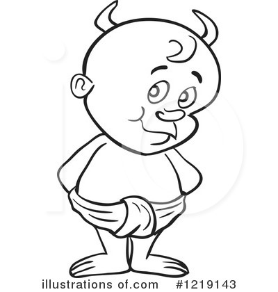 Toddler Clipart #1219143 by LaffToon