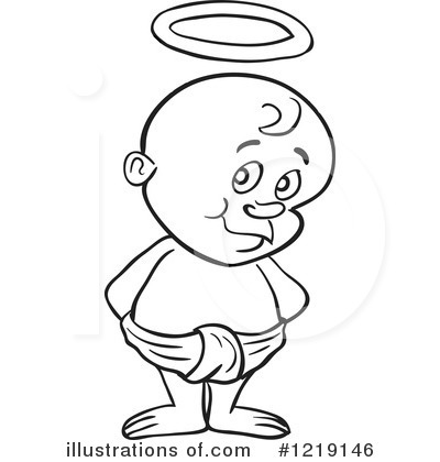 Angel Baby Clipart #1219146 by LaffToon
