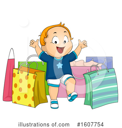 Shopping Bags Clipart #1607754 by BNP Design Studio