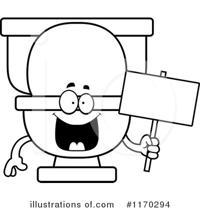 Toilet Clipart #1170294 by Cory Thoman