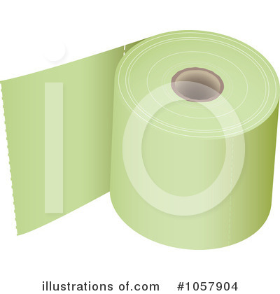 Royalty-Free (RF) Toilet Paper Clipart Illustration by michaeltravers - Stock Sample #1057904