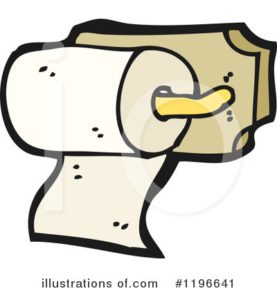 Royalty-Free (RF) Toilet Paper Clipart Illustration by lineartestpilot - Stock Sample #1196641