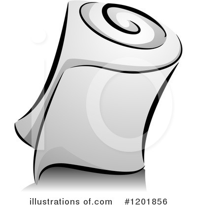 Royalty-Free (RF) Toilet Paper Clipart Illustration by BNP Design Studio - Stock Sample #1201856