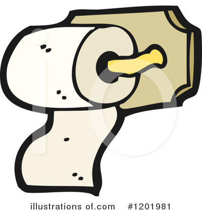 Royalty-Free (RF) Toilet Paper Clipart Illustration by lineartestpilot - Stock Sample #1201981