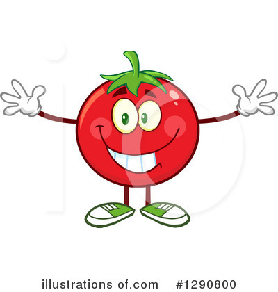 Royalty-Free (RF) Tomato Clipart Illustration by Hit Toon - Stock Sample #1290800
