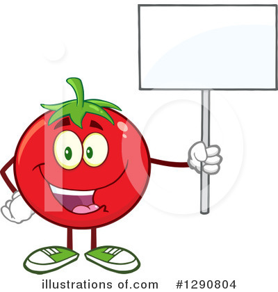 Royalty-Free (RF) Tomato Clipart Illustration by Hit Toon - Stock Sample #1290804