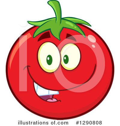 Royalty-Free (RF) Tomato Clipart Illustration by Hit Toon - Stock Sample #1290808