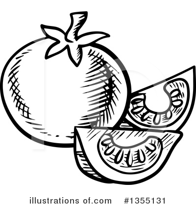 Royalty-Free (RF) Tomato Clipart Illustration by Vector Tradition SM - Stock Sample #1355131