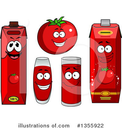 Tomato Juice Clipart #1355922 by Vector Tradition SM