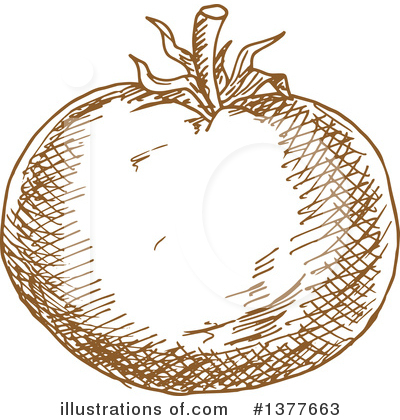 Royalty-Free (RF) Tomato Clipart Illustration by Vector Tradition SM - Stock Sample #1377663