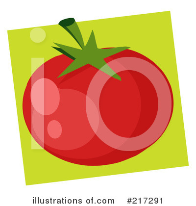 Royalty-Free (RF) Tomato Clipart Illustration by Hit Toon - Stock Sample #217291