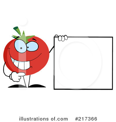 Royalty-Free (RF) Tomato Clipart Illustration by Hit Toon - Stock Sample #217366