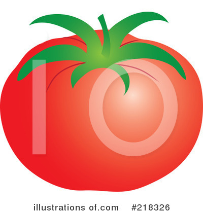 Royalty-Free (RF) Tomato Clipart Illustration by Pams Clipart - Stock Sample #218326