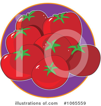 Royalty-Free (RF) Tomatoes Clipart Illustration by Maria Bell - Stock Sample #1065559